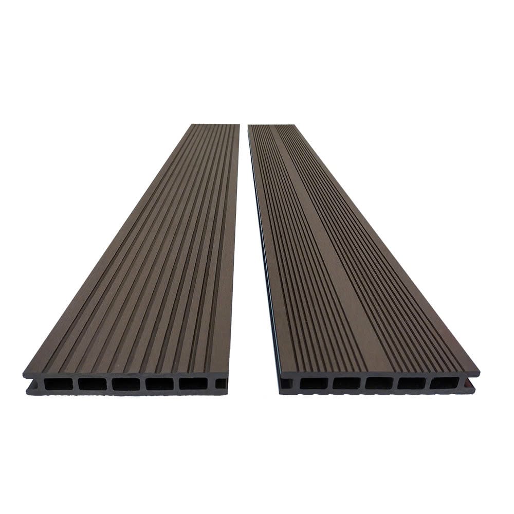 Hardin 1fachgut 2m² WPC Terrassendiele mit Zubehör Braun