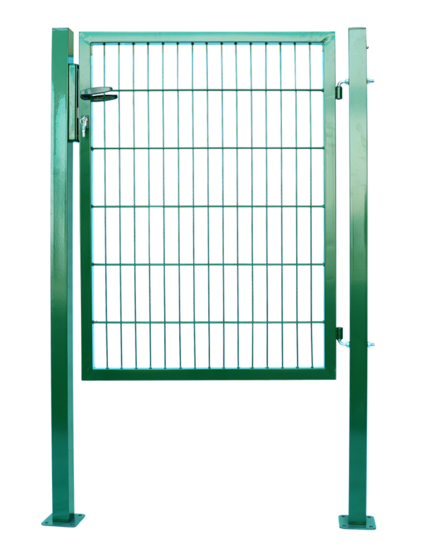 4059306132089-1 GreenYard Doppelstabmatten Gartentor Moosgrün – ca. 100 x 120 cm