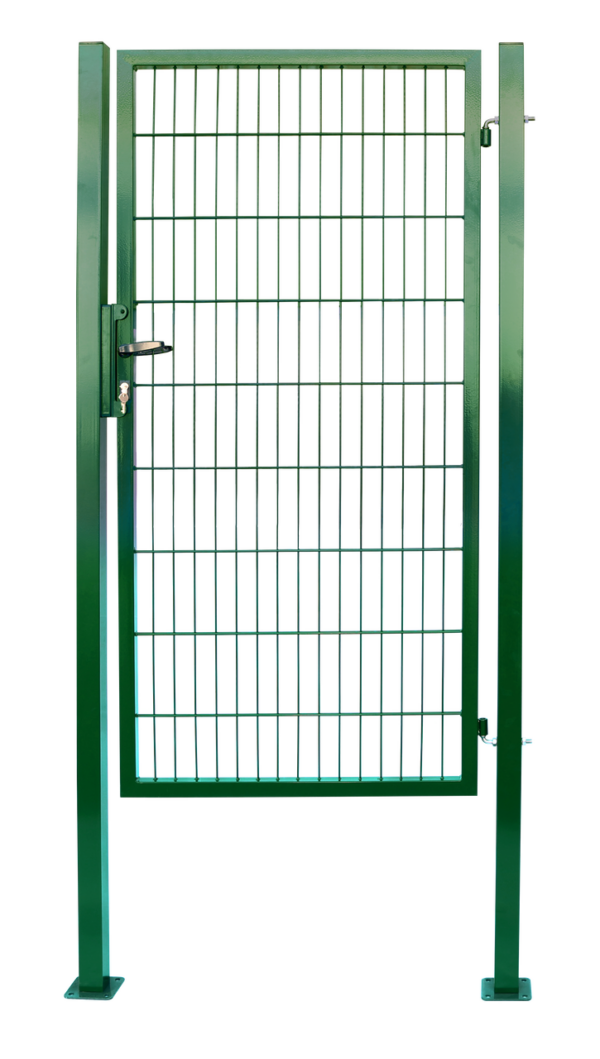 GreenYard Doppelstabmatten Gartentor ca. 100 x 160 cm – Moosgrün