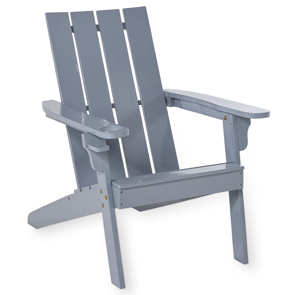 Hardin 1fachgut Adirondack Gartenstuhl aus Akazienholz, ca. 69 x 92 x 89 cm – Blau