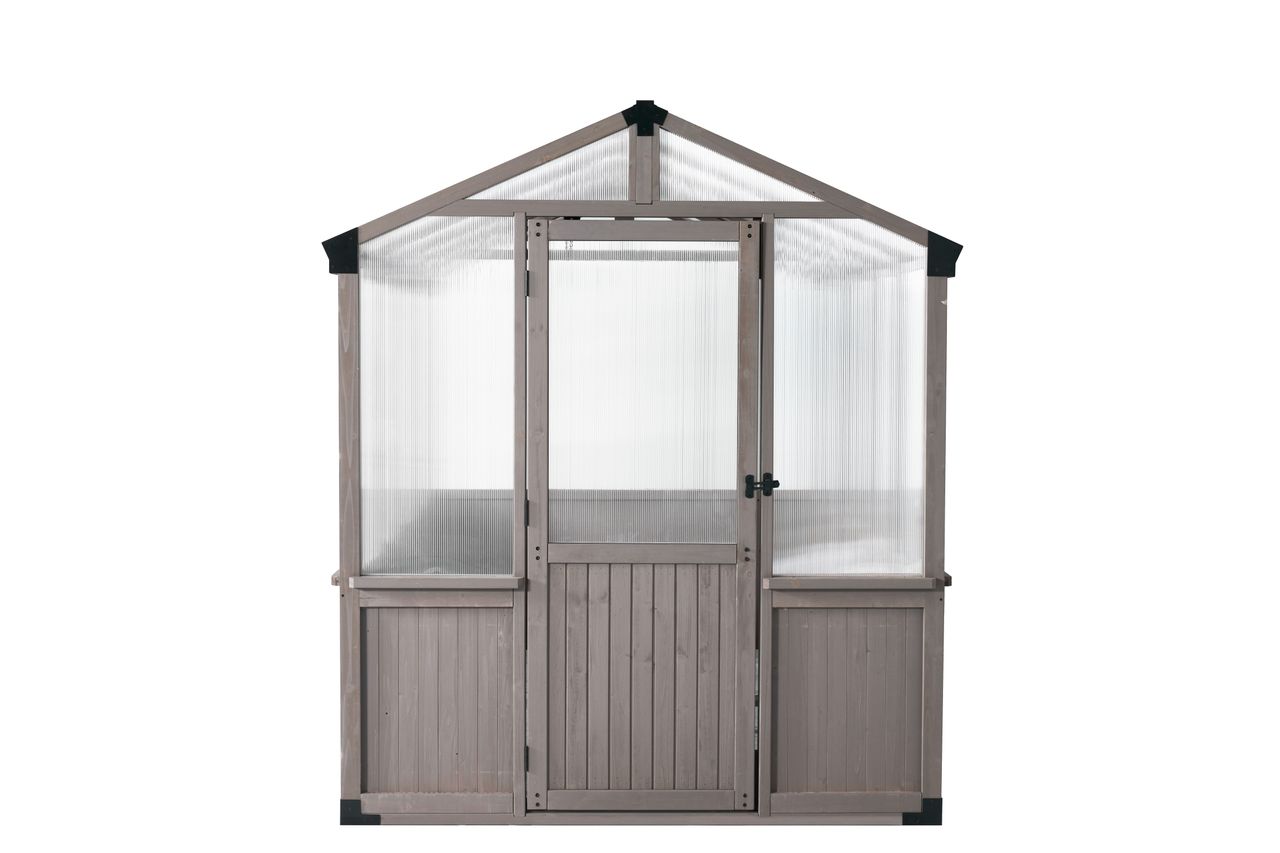 Hardin 1fachgut Holzgewächshaus, ca. 190 x 366 x 215 cm