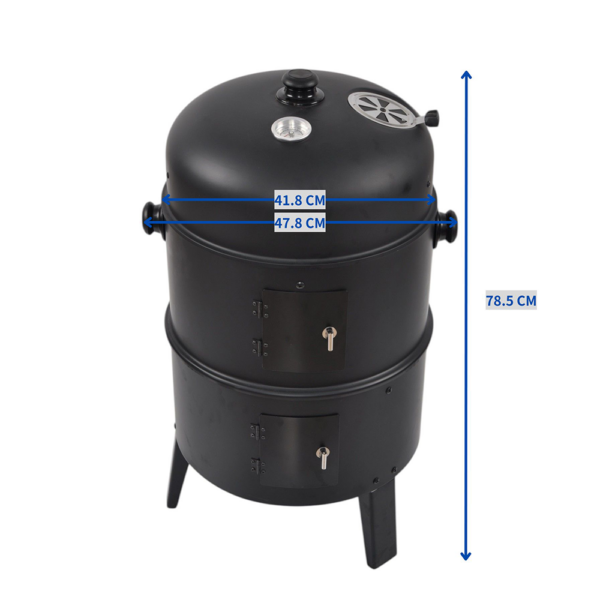 Hardin 1fachgut 3 – in – 1 Räuchergrill vertikal, ca. 40 x 80 cm