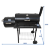 Hardin 1fachgut BBQ Grill, ca. 93 x 30 x 102 cm