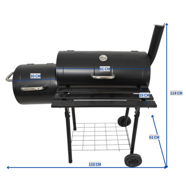 Hardin 1fachgut BBQ Grill, ca. 93 x 30 x 102 cm