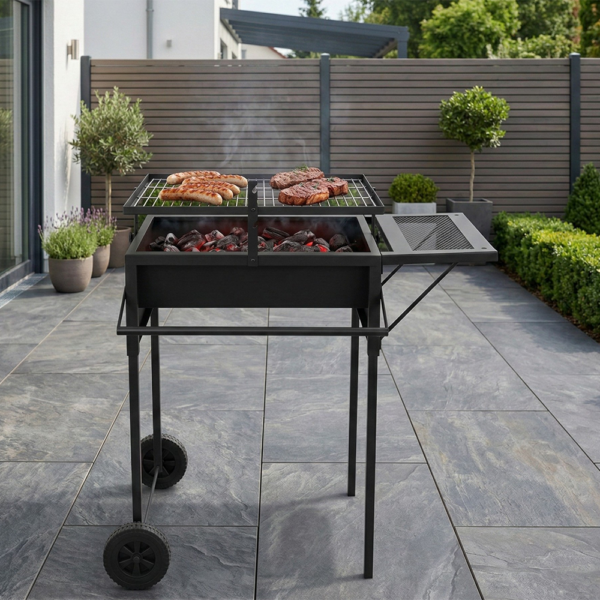 Hardin 1fachgut Holzkohle BBQ Grill, ca. 77 x 50 x 79 cm