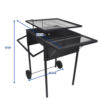 Hardin 1fachgut Holzkohle BBQ Grill, ca. 77 x 50 x 79 cm