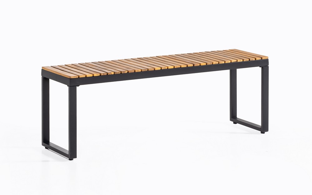 CHILLROI Gartenbank aus Akazienholz, ca. 130 x 35 x 45 cm