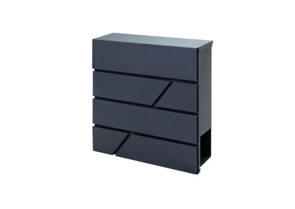 Hardin 1fachgut Briefkasten, ca. 37 x 37 x 11 cm – Anthrazit