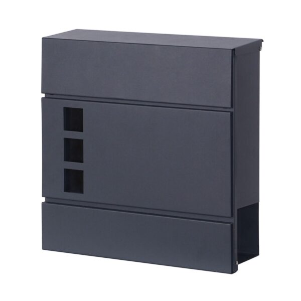 4059306134304-1 Hardin 1fachgut Briefkasten, ca. 37 x 37 x 10, 5 cm – Anthrazit