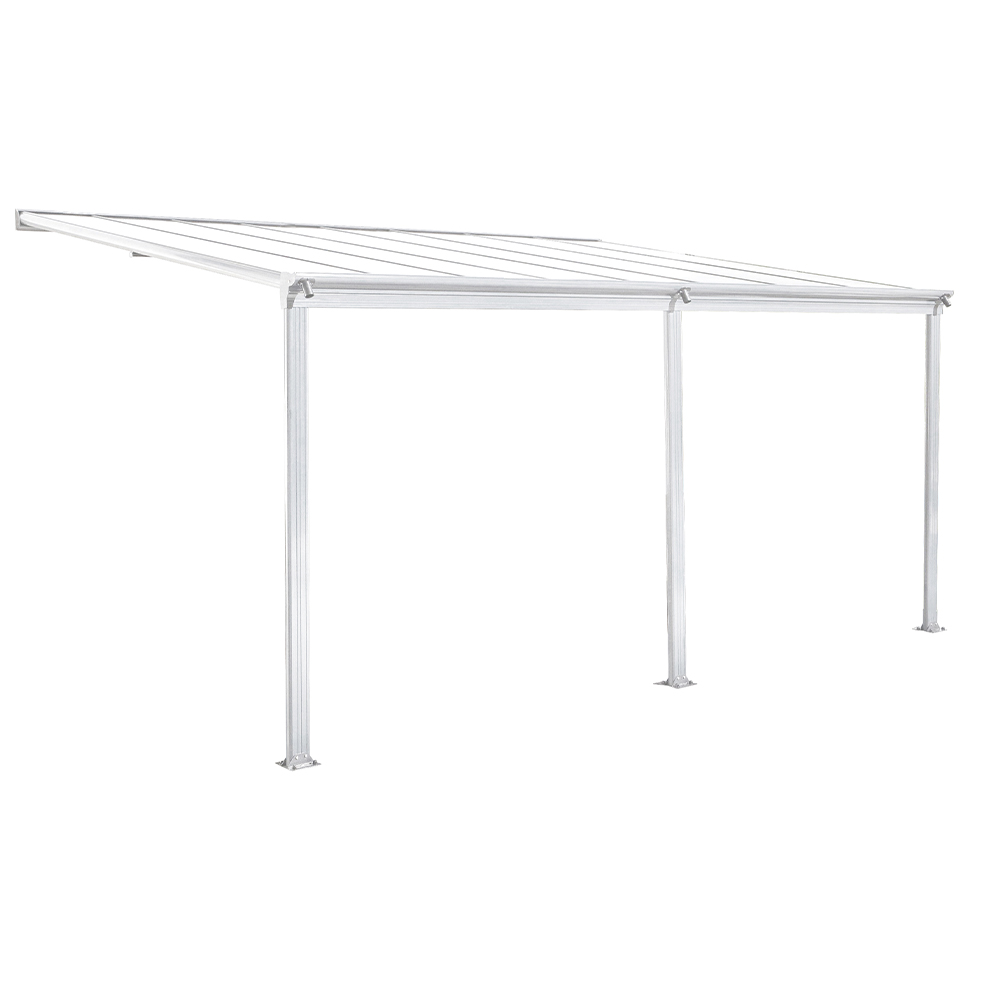 Better Home Terrassendach/Veranda aus Aluminium, ca. 434 x 303 x 258 cm – Weiß