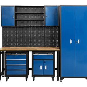 KRAFT WERKZEUGE Garagenschrank 6 tlg. Blau