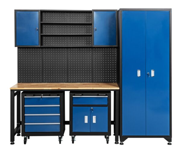 KRAFT WERKZEUGE Garagenschrank 6 tlg. Blau