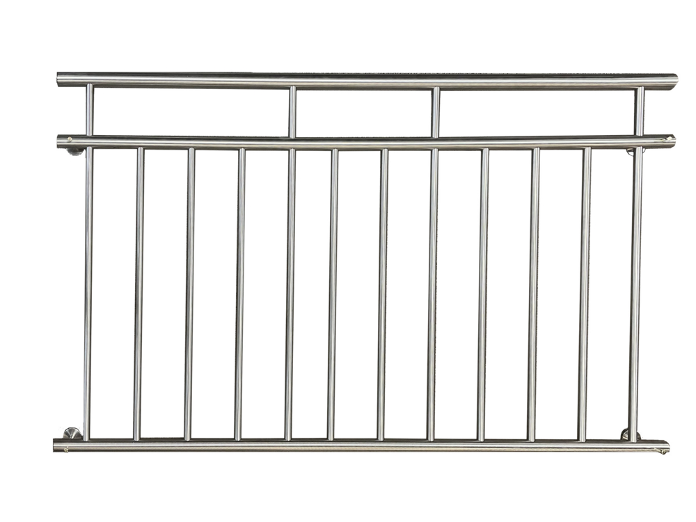 Prestige Home Living Outdoor Balkongeländer 90 x 156 cm, Edelstahl