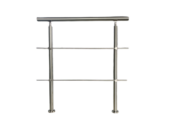 Prestige Home Living Outdoor Treppengeländer Set – ca. 100x 106, 5 cm, Edelstahl inkl. 2 Querstreben und 2 Pfosten