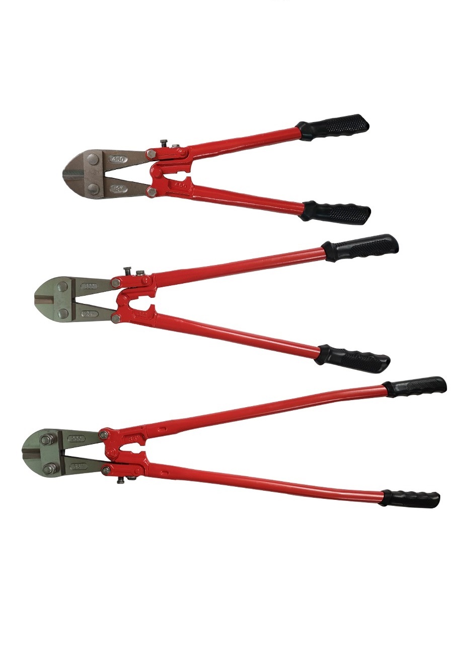 Vago-Tools Bolzenschneider Drahtschere Seitenschneider 3 tlg Set 450 600 900 mm