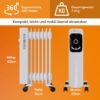 4062048013196-8 Tronitechnik Ölradiator TT – OR 207 Weiß – 7 Rippen, 3 Stufen, Thermostat, Überhitzungsschutz
