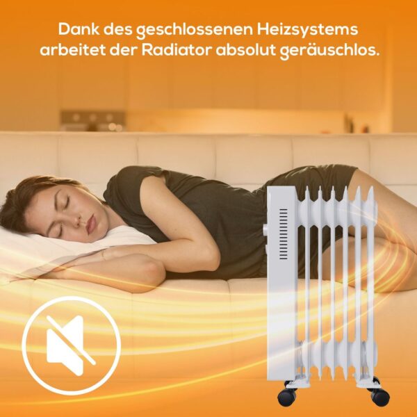 4062048013196-9 Tronitechnik Ölradiator TT – OR 207 Weiß – 7 Rippen, 3 Stufen, Thermostat, Überhitzungsschutz