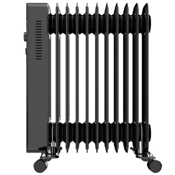 4062048013226-3 Tronitechnik Ölradiator TT – OR 211 Schwarz – 11 Rippen, 3 Heizstufen, Thermostat