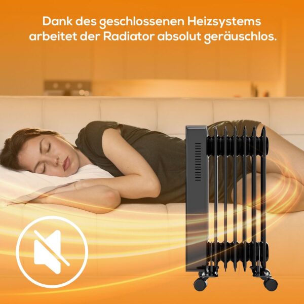 4062048013240-10 Tronitechnik Ölradiator TT – OR 307 Schwarz – 7 Rippen, 3 Heizstufen, WiFi, Überhitzungsschutz