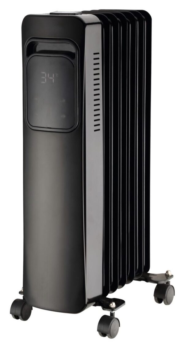 4062048013240-7 Tronitechnik Ölradiator TT – OR 307 Schwarz – 7 Rippen, 3 Heizstufen, WiFi, Überhitzungsschutz