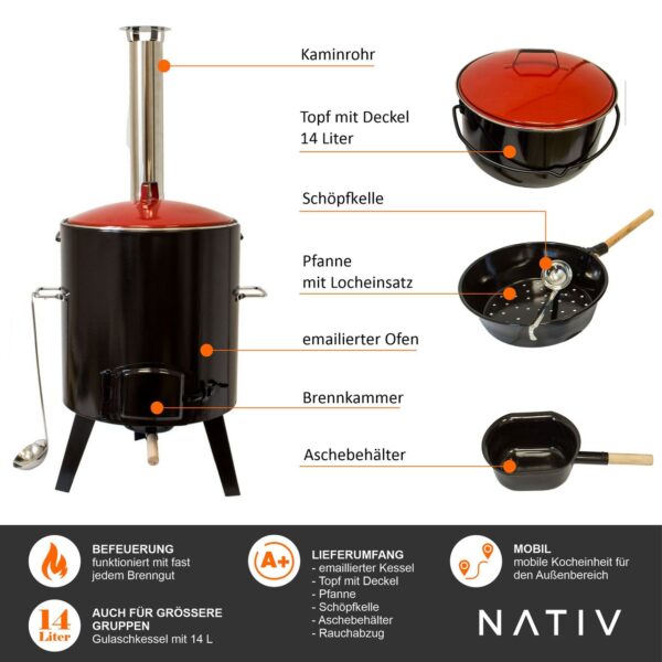 4062961006688-3 Lemodo Gulaschkanone für Eintöpfe und Glühwein