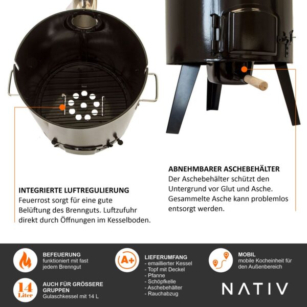 4062961006688-6 Lemodo Gulaschkanone für Eintöpfe und Glühwein