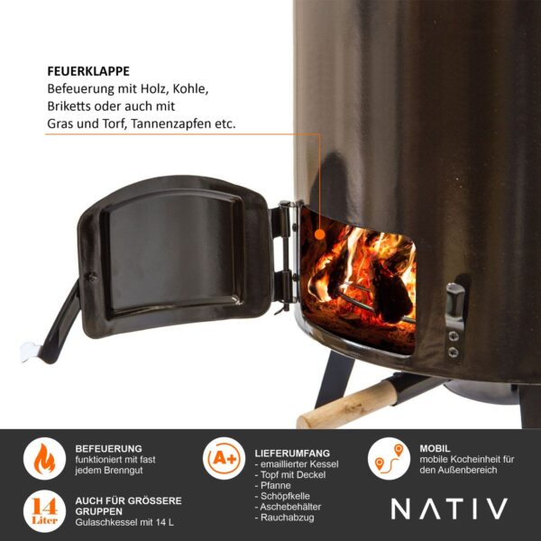 4062961006688-7 Lemodo Gulaschkanone für Eintöpfe und Glühwein
