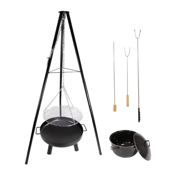4062961011620-1 Lemodo Schwenkgrill mit Feuerschale, 52 cm großer Grillrost