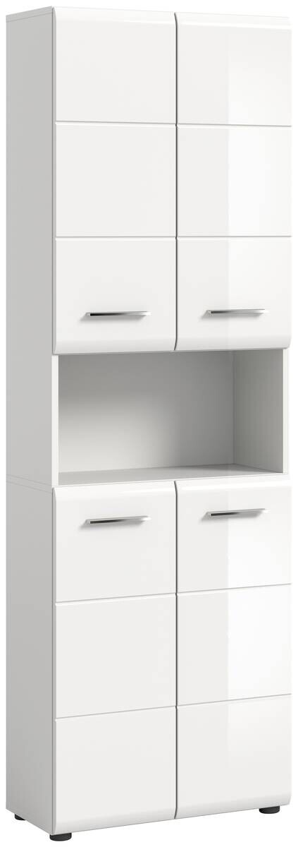 Badhochschrank ICE weiß weiß Hochglanz B/H/T: ca. 60x185x30 cm