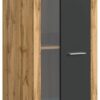 Vitrine Jam Eiche Wotan Nachbildung grau B/H/T: ca. 60x159x35 cm Vitrine Jam Eiche Wotan Nachbildung grau B/H/T: ca. 60x159x35 cm