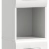 Hochschrank Ice weiß weiß Hochglanz B/H/T: ca. 30x185x30 cm