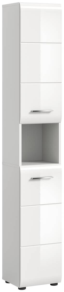 Hochschrank Ice weiß weiß Hochglanz B/H/T: ca. 30x185x30 cm
