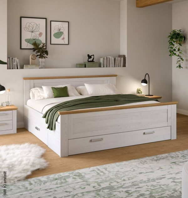 Bett VERONA Sibiu Lärche Nachbildung Eiche Artisan Nachbildung Bett VERONA Sibiu Lärche Nachbildung Eiche Artisan Nachbildung