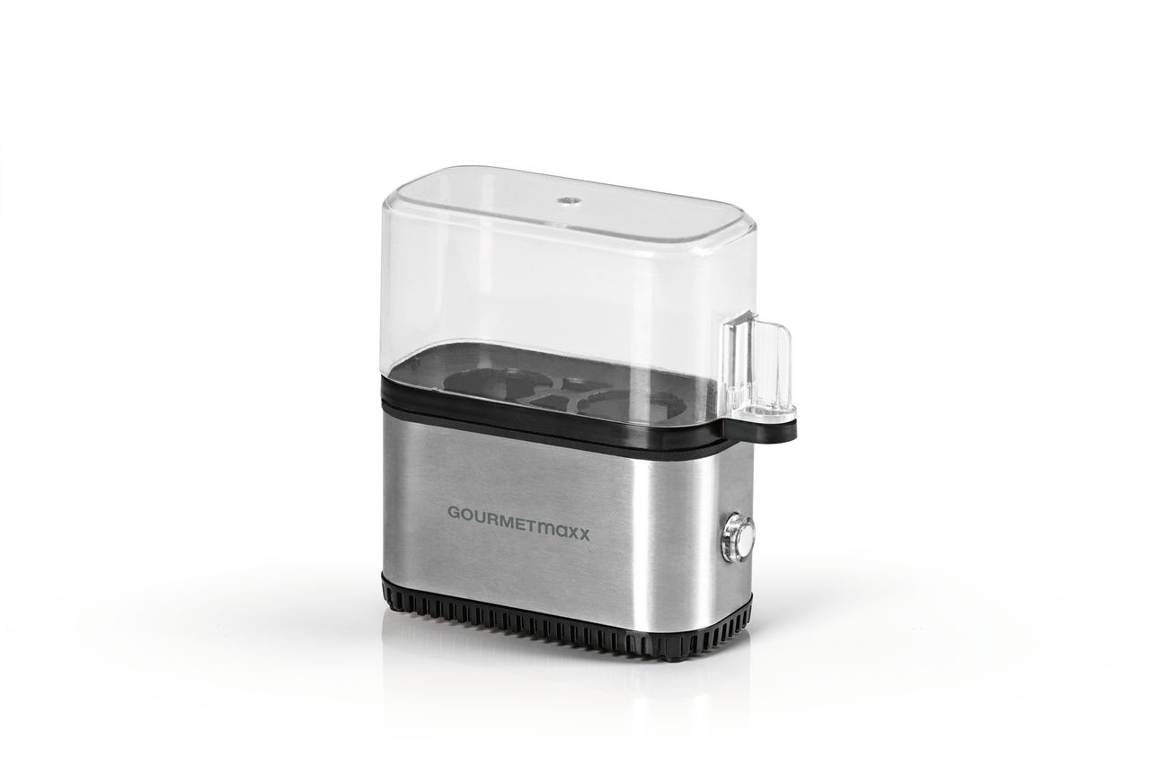 gourmetmaxx Eierkocher Kompakt 2.0 250W schwarz/silber