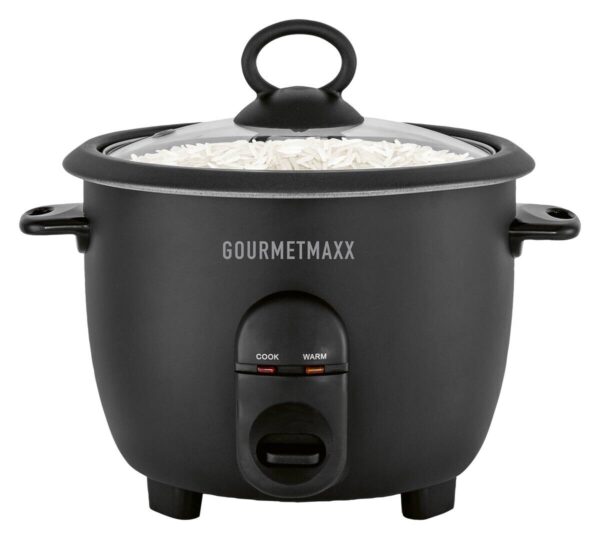 GOURMETmaxx Reiskocher schwarz B/H/L: ca. 23,9x20,4x23,9 cm