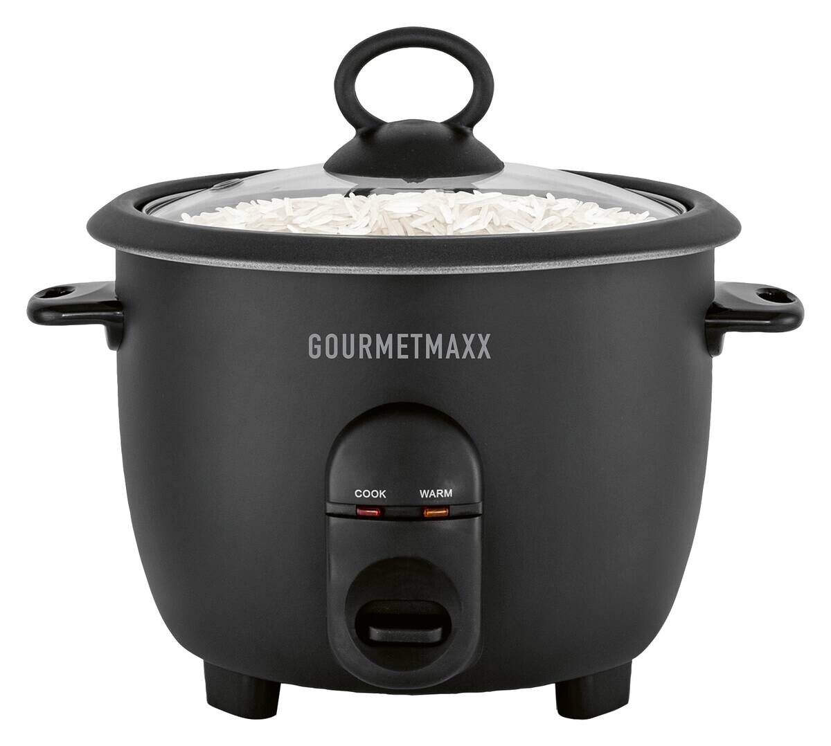 GOURMETmaxx Reiskocher schwarz B/H/L: ca. 23,9x20,4x23,9 cm