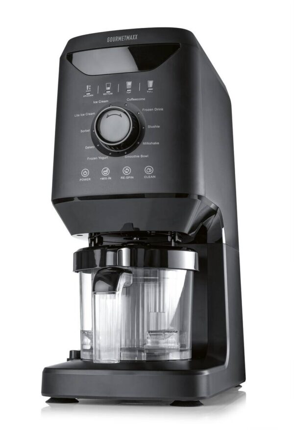 GOURMETmaxx Eismaschine 19370 schwarz Kunststoff B/H/L: ca. 21,5x45x48,5 cm