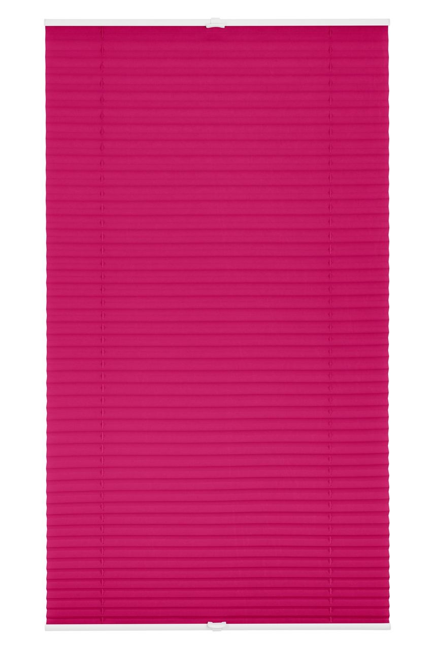 Lichtblick Plissee Klemmfix, ohne Bohren, verspannt – Fuchsia, 45 cm x 130 cm (B x L)