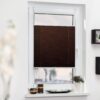 Lichtblick Plissee Klemmfix, ohne Bohren, verspannt – Braun, 45 cm x 130 cm (B x L)