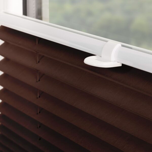 Lichtblick Plissee Klemmfix, ohne Bohren, verspannt – Braun, 45 cm x 130 cm (B x L)