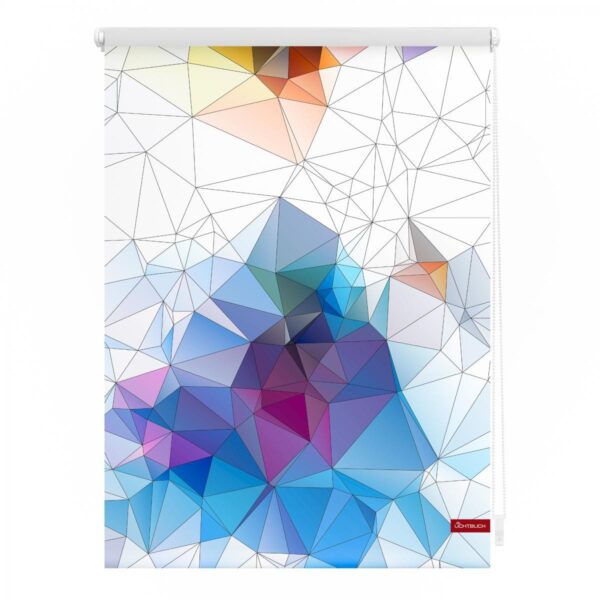 Lichtblick Rollo Klemmfix, ohne Bohren, blickdicht, Grafik – Bunt, 60 x 150 cm (B x L)