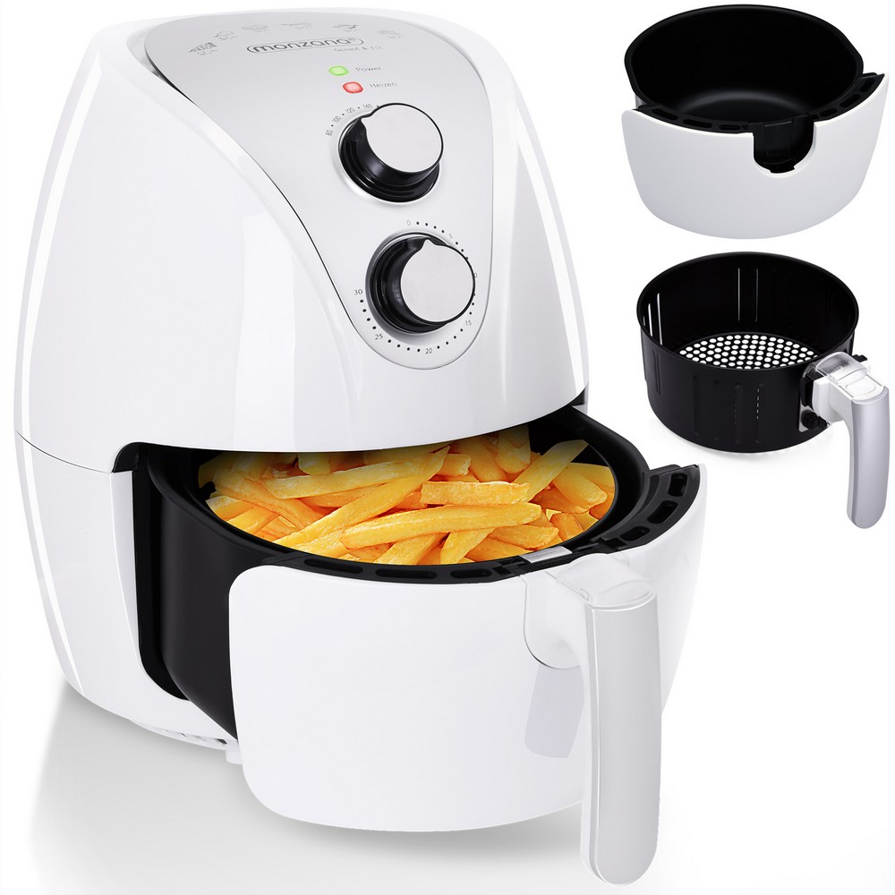 Casaria Heißluftfritteuse Gesund & Fit weiß