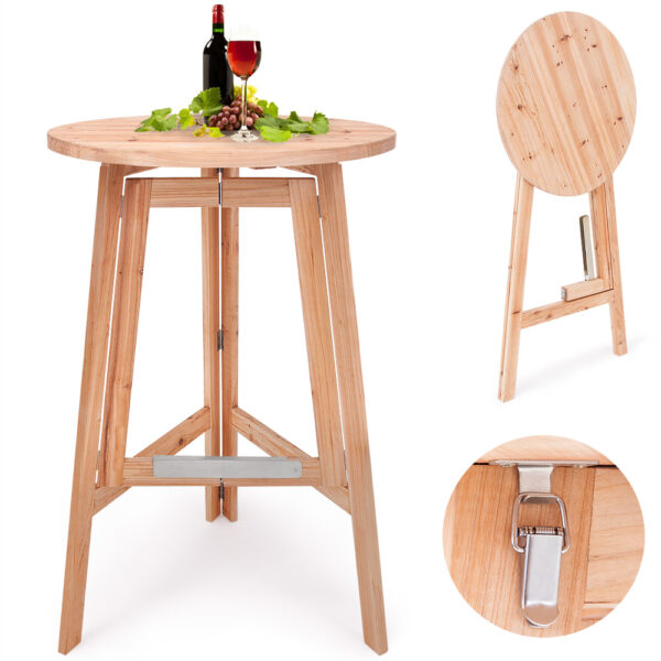 4250525384079-1 Casaria Deuba PARTY Stehtisch aus Massivholz