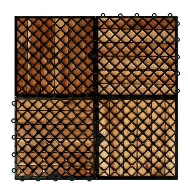 Casaria Casaria Holzfliese Akazie 30 x 30cm braun