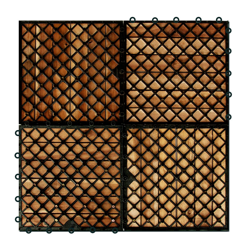 Casaria Casaria Holzfliese Akazie 30 x 30cm braun