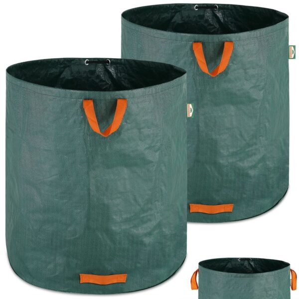 Gardebruk Gardebruk Laubsack 500l 2er Set 86 x 86cm grün / orange