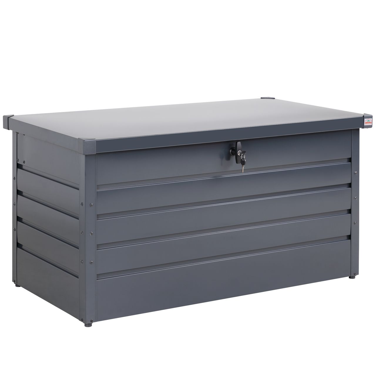 Gardebruk Auflagenbox Metall abschließbar 120 x 63 x 62cm anthrazit