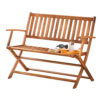 4250525390315-1 Deuba Casaria Gartenbank Eukalyptus klappbar 120 x 90 x 55cm braun