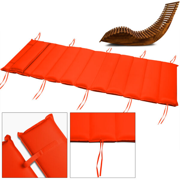 4250525390346-1 Detex Auflage Saunaliege inkl Kopfkissen Auflage: 177 x 58 x 7cm Kopfteil: 56 x 17 x 4cm anthrazit
