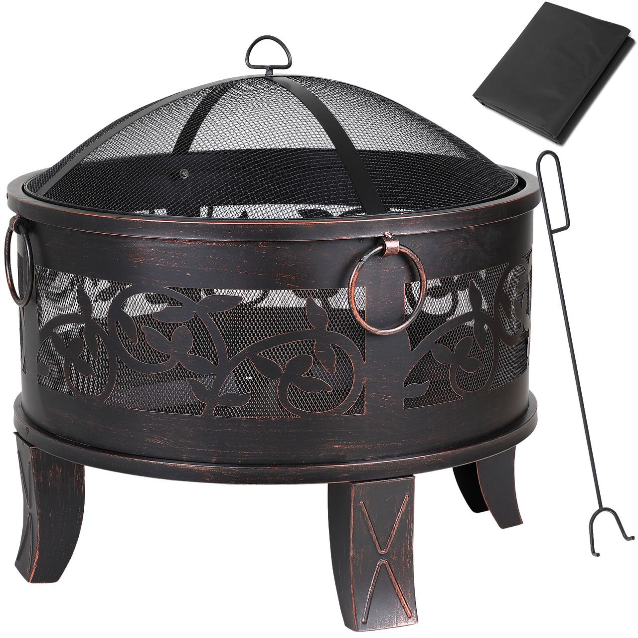 Gardebruk Gardebruk Feuerstelle Stahl rund 67cm schwarz